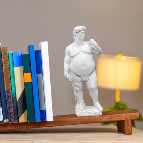 Estatua creativa de David gordo de resina de 13.78 pulgadas miniatura 4
