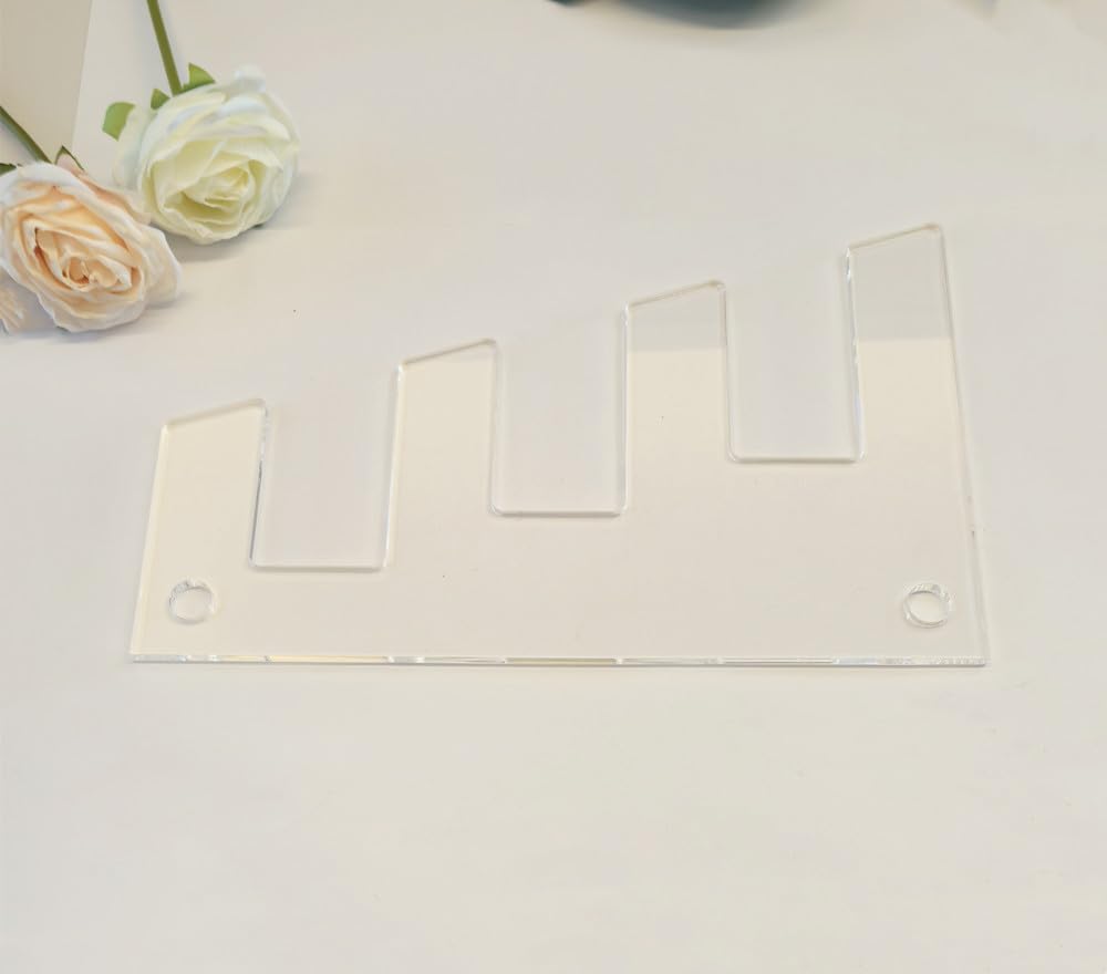 Cutting Board Stand Acrylic Router Template,Acrylic Charcuterie Template,Acrylic Router Templates for Woodworking & Crafting Projects (12''x6.5")