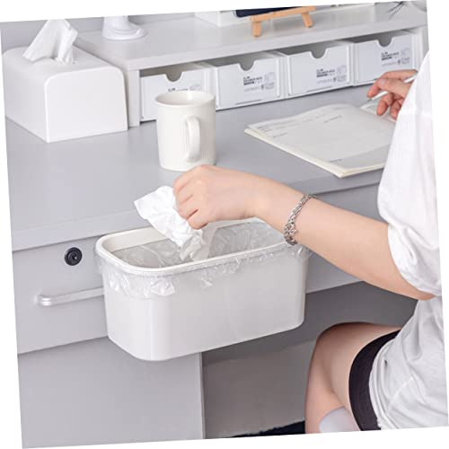 Bote de basura rectangular colgante Unomor blanco 2 piezas miniatura 4
