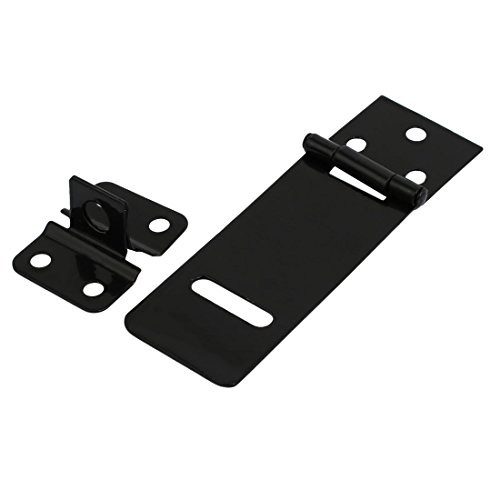 Image of uxcell Door Cabinet Clasp Gate Lock Padlock Latch Hasp Staple 100mm Length