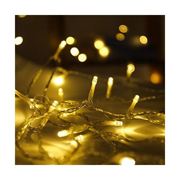 Twinkle star led string lights, plug in string lights 8 modes waterproof for indoor outdoor christmas tree wedding party bedroom - image 3
