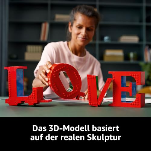 LEGO Art Love - Modellbau für Erwachsene - dekoratives Kunstobjekt zum Bauen - kreative Aktivität für Frauen und Männer - Geschenkidee für Paare - 31214 – Bild 4