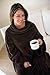 Deluxe Fleece Blanket with Sleeves and Pockets, Super Soft Microplush Home Adults Wearable Throw Robe, Brown