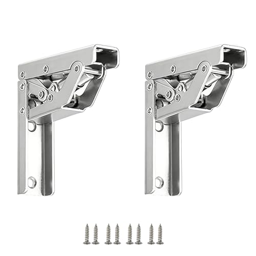 2 pièces de charnières pliables à 90 degrés en acier renforcé, charnières cachées pour meubles, accessoires de meubles pour armoires de cuisine, bibliothèques, et plus.