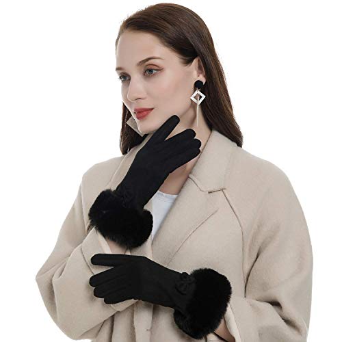 Womens Winter Gloves Touchscreen Texting Warm Lining Cold Weather Gloves Christmas Gifts #TOP5