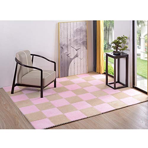 ジョイントマット 厚手 大判 プレイマット パズルマット カラー ベビー 赤ちゃん サイドパーツ付 転倒防止 北欧風 おしゃれ 滑り止め カーペット 防湿 汚れ防止 衝撃吸収 防音 子供部屋 抗菌 防臭 幼稚園 31*31*1*30 無地 可愛い