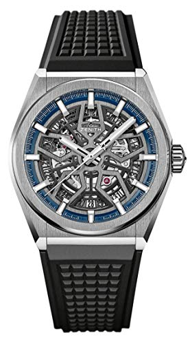 Zenith Defy Classic Blue Titanium Skeletonised Movement Watch 95.9000.670/78.R782