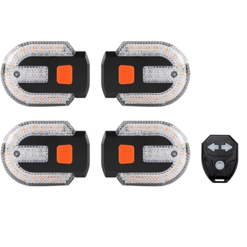 Intermitentes para bicicleta con alarma y luz trasera integrada impermeables