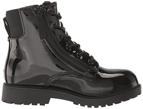 Steve Madden Girls Adaptive Rockk Ankle Boot, Black Patent, 4 Big Kid #TOP5