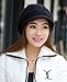 HINDAWI Winter Hats for Women Outdoor Warm Knit Snow Ski Crochet Skull Cap with Visor Black