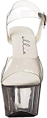 Ellie Shoes Women's 709-brook, Clear, 9 M US | Image 1