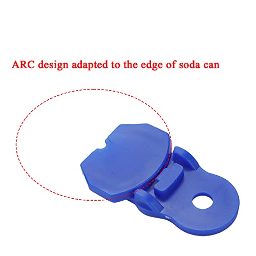 Xiaozytan 6 Pcs Soda Can Opener Protective Lid Plastic Drink Shield For Pop Beer Or Soda (Blue) #TOP2