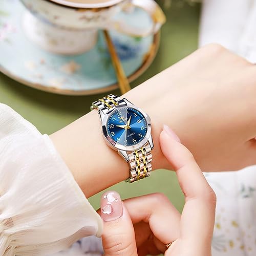 OLEVS Women's Wrist Watches, Small Wrist Stainless Steel Watch for Women, Fashion Dress Analog Quartz Ladies Watch2