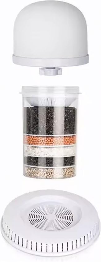 Brilliant - Filtro per acqua alcalino, impianto di filtraggio in 8 fasi, 14 litri, acqua potabile filtrata con minerali aggiunti, purificazione dell'acqua, caraffa filtrante dell'acqua