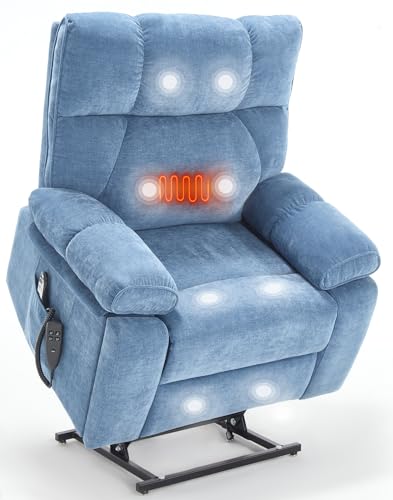 Sillón Plegable Chenille Azul