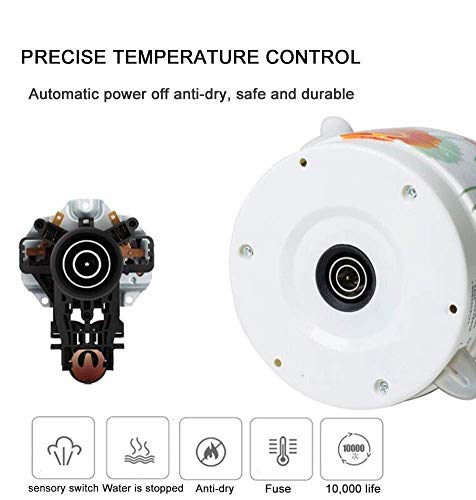 Hervidor eléctrico cerámico sin cable 1.5 litros miniatura 7