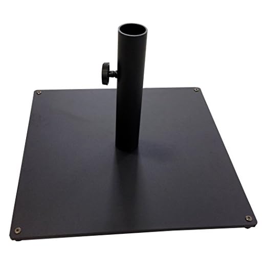 Best stands for market umbrellas Galtech Steel Plate Umbrella Base