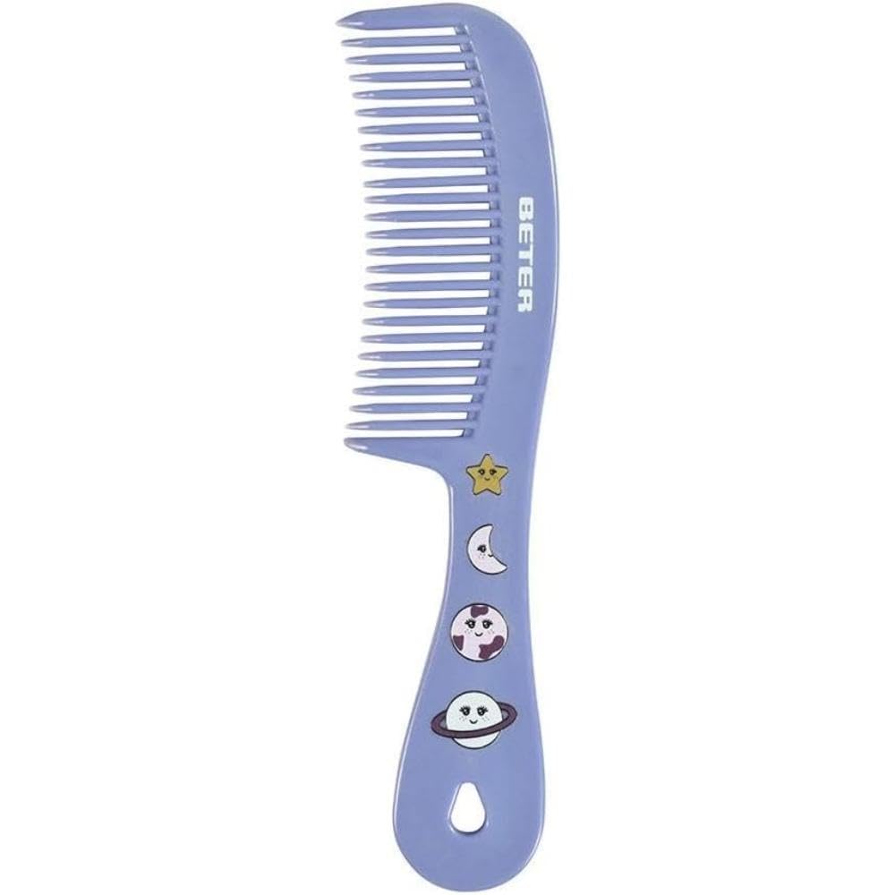 Beter - Hair comb Born from the Stars, Rounded Tips, Curly Hair Comb, No TangleFree and Detangling, Wide tooth comb, Curly, Detangles and Combs Gently