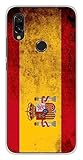 Diseño: bandera de España. 1001carcasas de silicona para Xiaomi Redmi 7, diseño de bandera de España