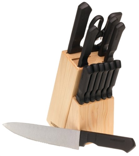Image of Farberware Classic Series 13-Piece Knife Set in Natural Wood Block