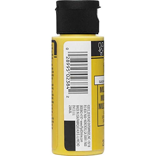 Image of FolkArt Multi Surface Acrylic Paint, 2 oz, Honey Glaze 2 Fl Oz