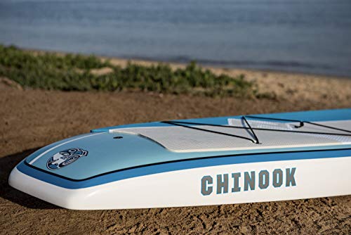 Boardworks Chinook Touring Stand-Up Paddleboard Bamboo/Blue/Light Blue, 12' 6' #TOP4
