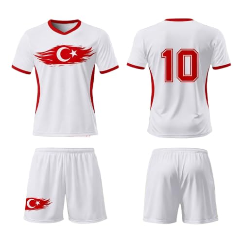 Maillot de Foot Turquie Ensemble Confortable pour Supporter : Vêtement Respirant