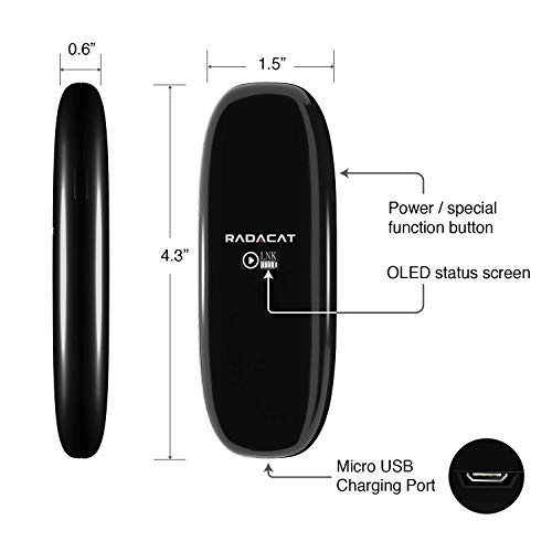 Radacat Team Messenger Off-Grid SMS & GPS Communication Devices; Texts &Voice& Location Information Without Cell Service or Wi-Fi; Android & iOS Compatible… (Radacat)