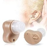 Tezam Hearing Amplifier, Ear Amplifier Hearing Aids Device for Adult, Seniors, Children, Men and Women with 2 Batteries, Super Mini