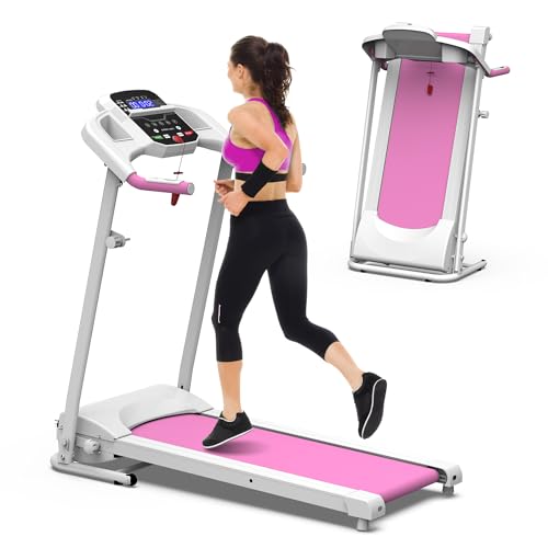 Image of Compact Home Treadmillwith 3-Level Manual Incline, 2.5HP Motor Running Treadmill for Home, Heart Rate Sensor, 0.5-7.5 MPH Speed, LCD Display, 265LBS Capacity for Workout & Fat Loss