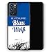 Blutgruppe Blau Weiß - Silikon Hülle für Oppo Reno 6 5G - Motiv Design Sport Fußball Basketball Handball Volleyball Hockey Cool Spruch Zitat - Cover Handyhülle Schutzhülle Case Schale