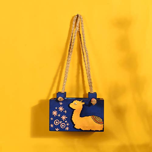 Image of AAKRITI ART CREATIONS Hand Crafted Handcrafted Abstract Slip Pad Holder for Home and Kitchen | Home Decor Gift | Handcrafted Home Decor | Housewarming Gift | Aesthetic Indian Handicraft