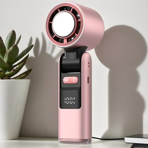 Ventilador de bolsillo contra el calor extremo con batería duradera y panel LED 3