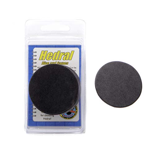 Pack de 15 fichas negras circulares sin recubrimiento 2 pulgadas