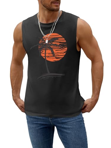 Mens Summer Beach Tank Top Tropical Hawaiian Palm Tree Print Sleeveless Shirts Muscle Tee Vacation Shirts4