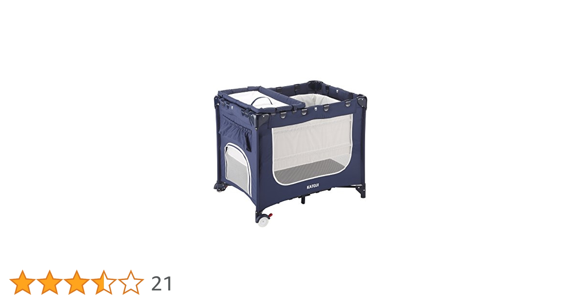 KATOJI ポータブルベビーベッド　ネイビー　マット付き63711 Amazon.co.jp: カトージ ポータブルベビーベッド おむつ替え