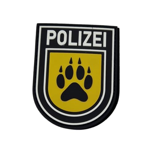 K9 Wappen Rubber Patch mit Klett, Polizei, taktisches Abzeichen, Dienstkleidung, Einsatzweste, Uniform, Hundestaffel