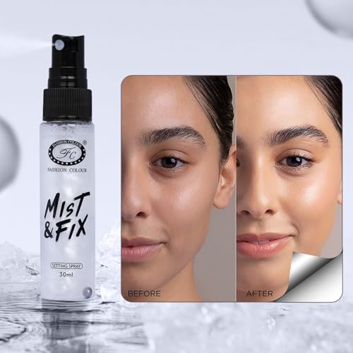 Image of Fashion Colour Mist & FIX Setting Spray | Setting Spray For Makeup Long Lasting | Illuminating & Hydrating Makeup Fixing Spray | Makeup Fixing Spray For Long-Lasting Makeup | (MF10A, 30ml)