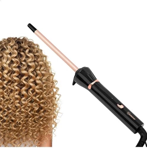 Baby Lizs Modelador de Cachos Profissional 9mm Cerâmico Bivolt Fino para Cachos Definidos e Duradouros Aquecimento Rápido Cabo Giratório