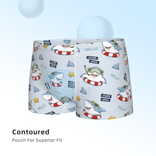 Boys' Cotton Boxer Brief Soft Underwear-Swimming Shark4