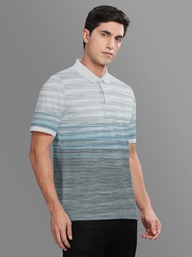 Image of BULLMER Trendy Colour-Block /Graphic Printed Collar /Polo Neck Tshirt for Men