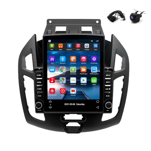 ikasus 9.7Inch Touchscreen Car Stereo Radio for Fo-rd Transit Tourneo Connect 2014-2018 with Wireless Carplay and Android Auto, Car Audio Receivers GPS Navigation 4GB+32GB Head Unit Backup Camera Mic