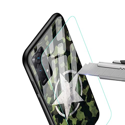 Image of NDCOM for Redmi Note 11 Pro Plus 5G Back Cover for Redmi Note 11 Pro Plus 5G | Stylish Design Redmi Note 11 Pro Plus 5+G Back Cover | Military Camouflage Star Printed Metal Case