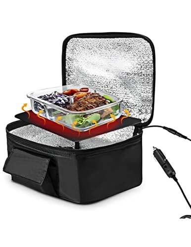 Microondas Para Coche, Horno Portátil, Calentador De Alimentos Para Coche De 12 V, Mini Microondas Portátil De 90 W Para Coche, Microondas De 12 V De Calentamiento Rápido Para Viajes, Camping, Cocina