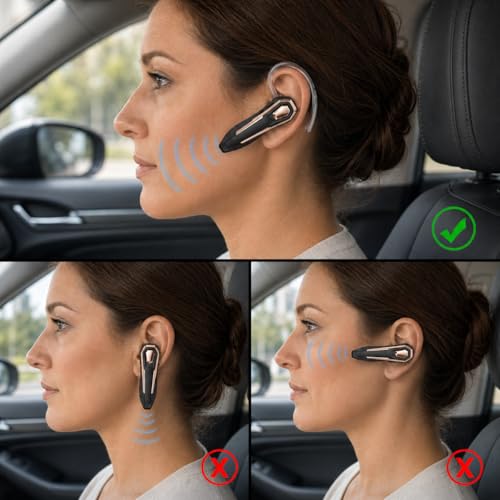 Auricular Bluetooth Mono Inalámbrico Oro miniatura 7