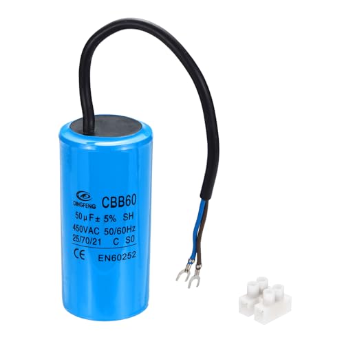 Condensateur de démarrage CBB60 50uF AC 450V pour moteur de compresseur