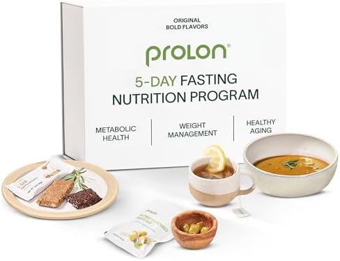Prolon 5 Day Fasting Kit | Fasting Program for Women & Men | Developed to Not Break Your Fast | Low Calorie Pre Made Meals & Snacks | Plant Based Ingredients for Diet Support | Original: Bold Flavors