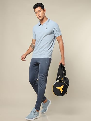 Image of TECHNOSPORT Men's Polyester Slim Fit Polo T-Shirt - (P691 P) Pack of 1