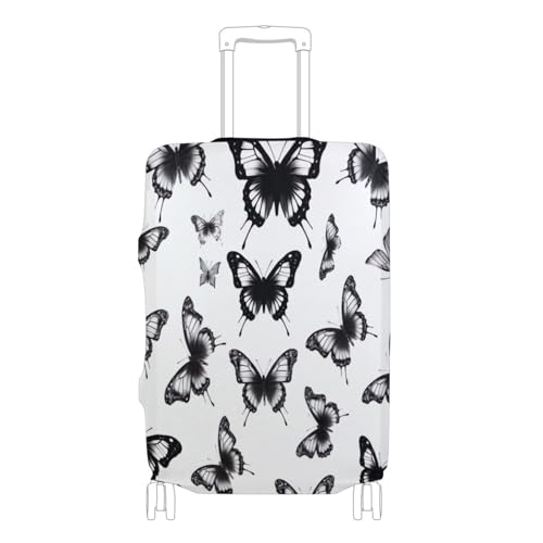 Butterfly Luggage Cover for Suitcase, Elastic Travel Protector with Zipper, Washable Anti-Scratch Dustproof Luggage Sleeve Fits 29-32 Inch