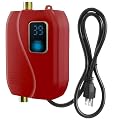 lianfengymx Tankless Water Heater Electric, Under Sink Instant Hot Water 110V/120V 3KW, On Demand Point of Use for Kitchen Bathroom RV,Lower Flow = Higher Heat